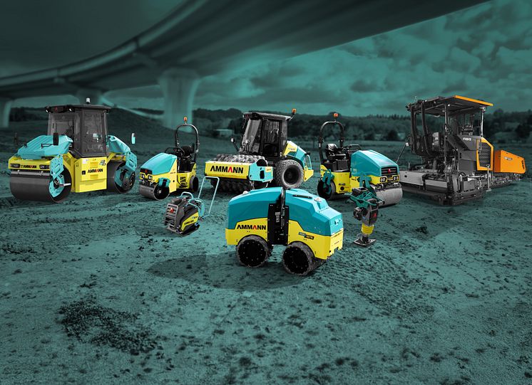 Ammann produktprogram väganläggningsmaskiner