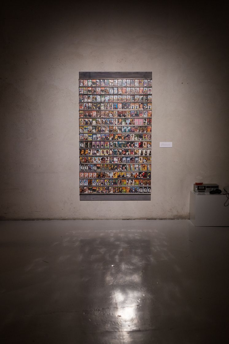 Installationsbild / installation view: Cassettes, 2019, Theresa Traore Dahlberg. Färgfabriken