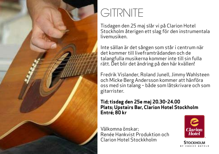 GitRNite hålls på Clarion Hotel Stockholm