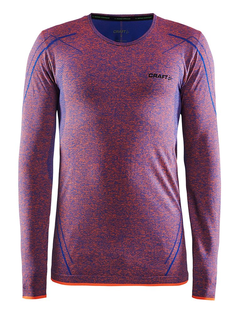 Active Comfort longsleeve i färgen soul/flourange