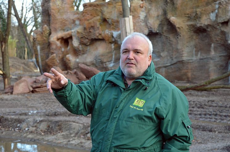 Führung über die Baustelle Südamerika mit Zoodirektor Prof. Dr. Jörg Junhold