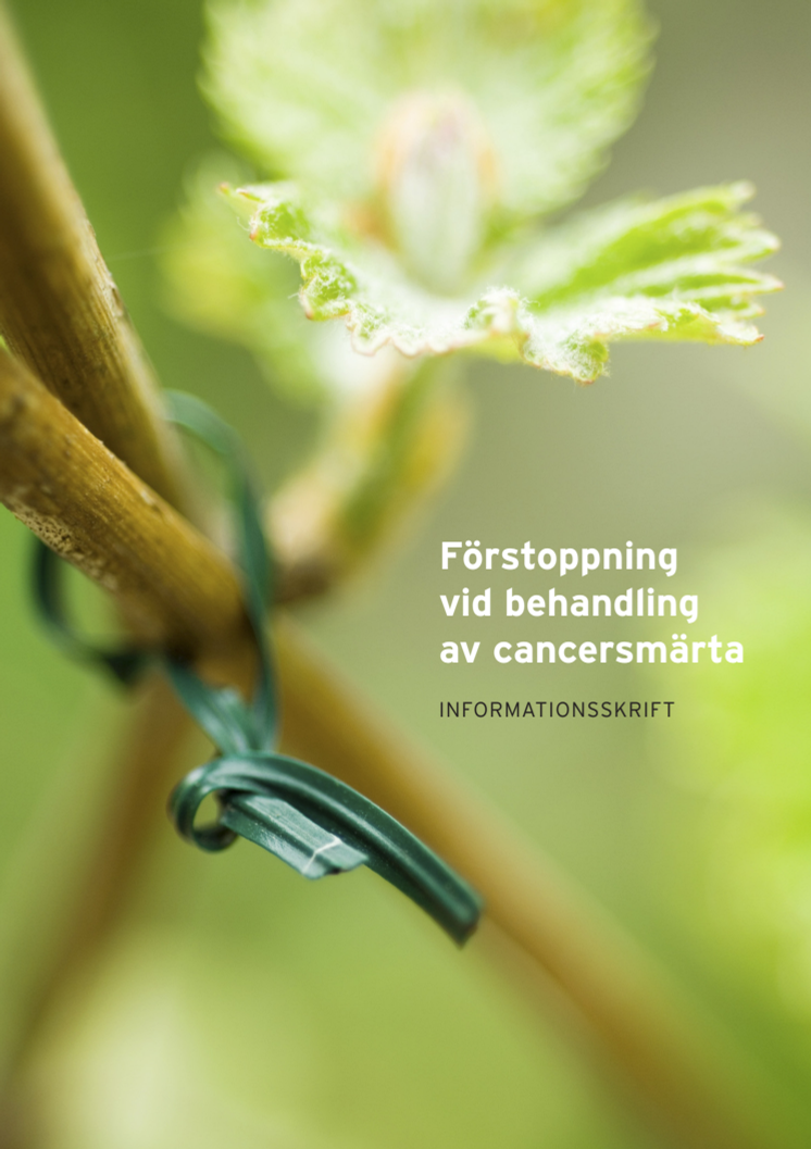 Förstoppning vid behandling av cancersmärta – informationsskrift