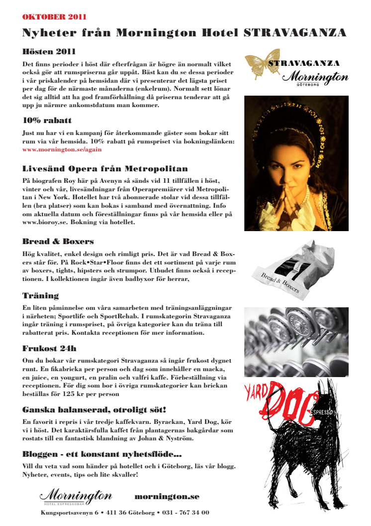 Nyhetsbrev Oktober 2011