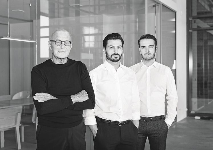 Peter Schmidt med partnerne Daniel Belliero og Marcel Zandée (f.v.)