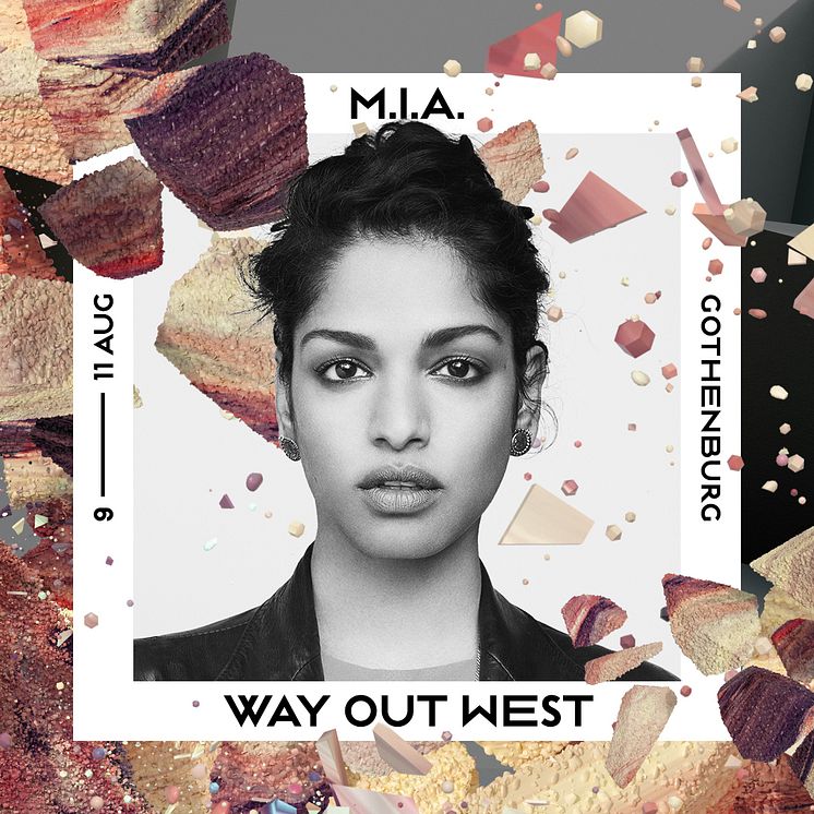 M.I.A. – Way Out West – 1080x1080pxl