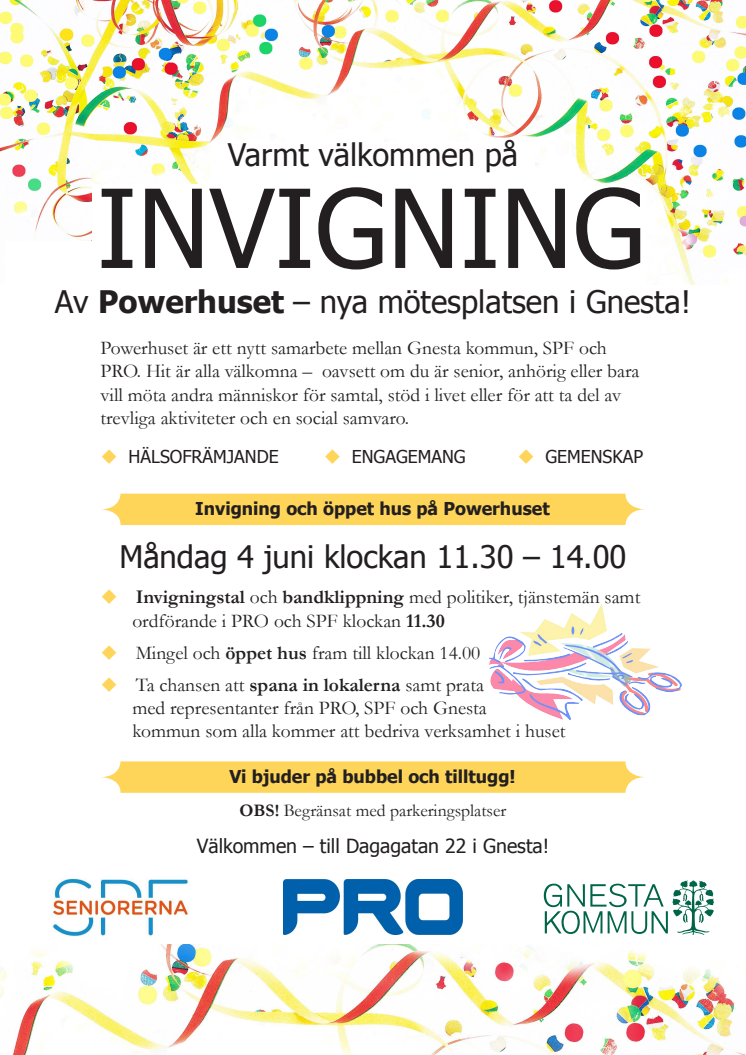 Invigning av Powerhuset – nya mötesplatsen i Gnesta!