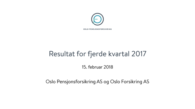 OPF Resultatpresentasjon Q4 2017