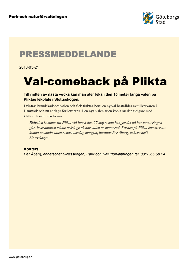 Val-comeback på Plikta