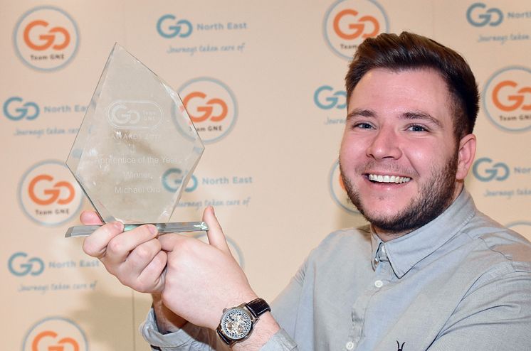 Apprentice of the Year winner Michael Ord