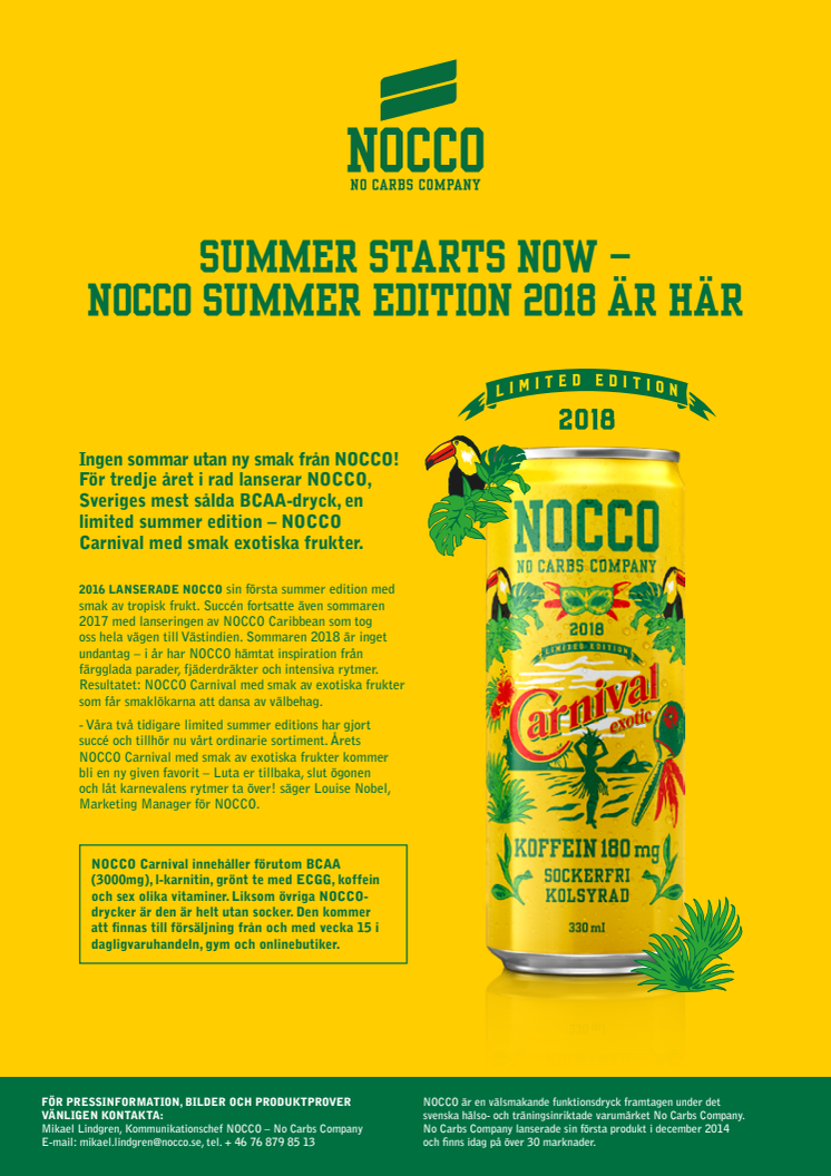 Summer starts now – NOCCO summer edition 2018 är här 