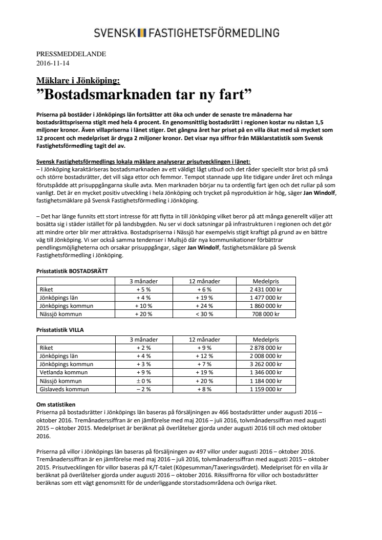 Mäklare i Jönköping: ”Bostadsmarknaden tar ny fart”