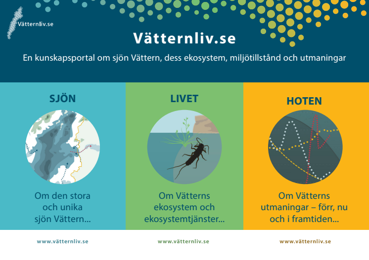 Vätternliv - affisch och broschyr (3-vik)