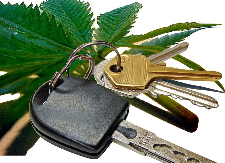 Cannabis und Autoschlüssel