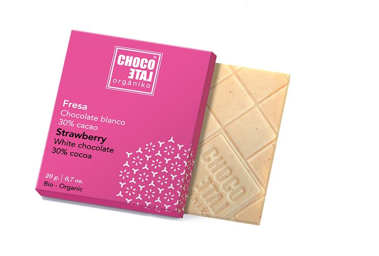 White Chocolate with Strawberry, 20 g 