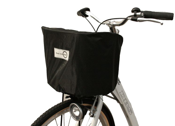 Regnskydd till cykelkorg, Bike sm Art - monterad,korg2
