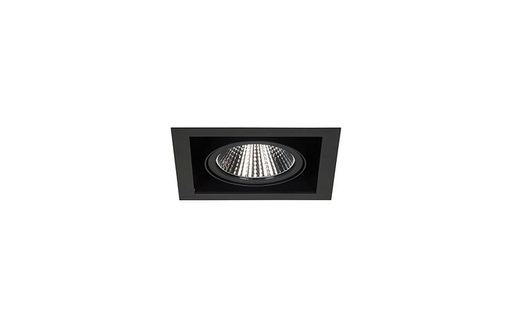 Fagerhult Touch Midi Recessed Black Fixed