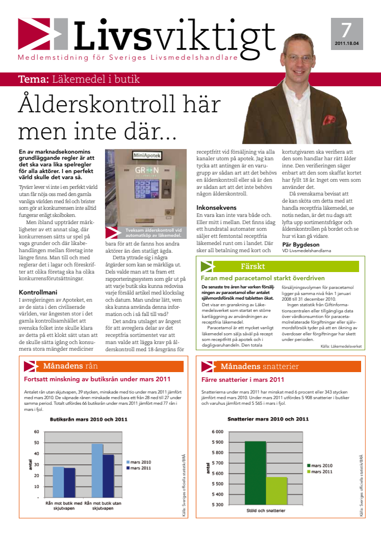 Succé för försäljning av läkemedel i butiker, kiosker och mackar 