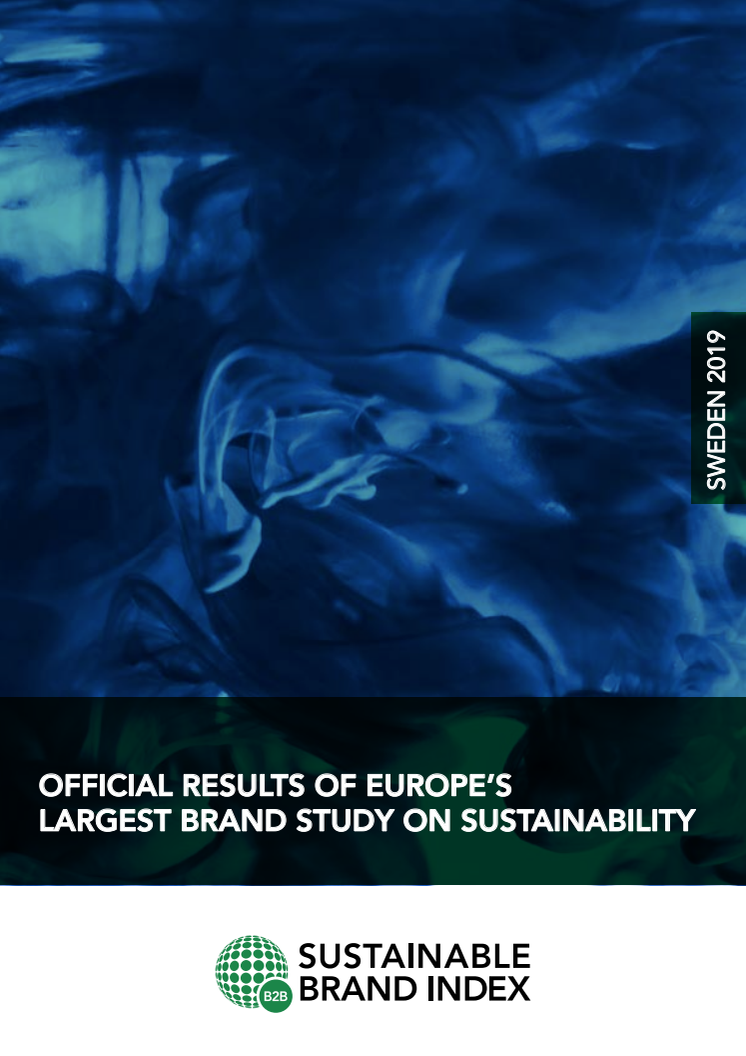 Officiella rapport Sustainable Brand Index B2B 2019