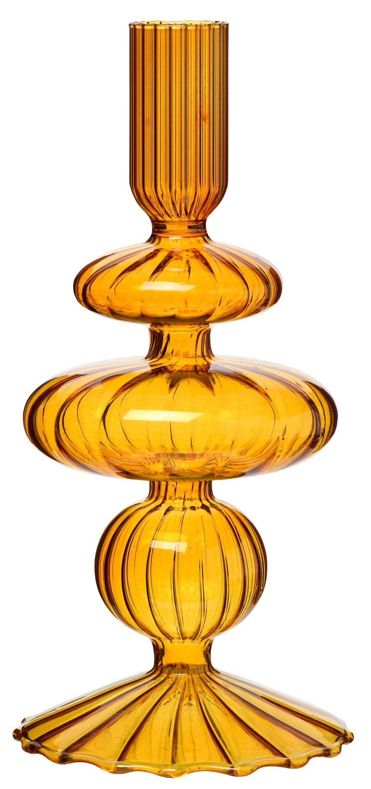 NYHET! Candle holder Bonnie 18 cm Dark orange Glass 8,99 EUR.jpg