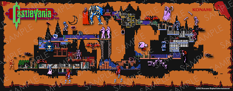 SAMPLE_Castlevania Dracula's Castle Pixel Art