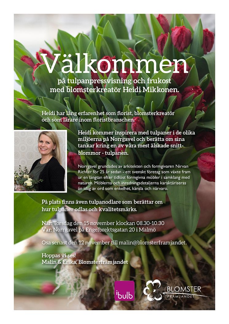 Inbjudan_Blomsterfrämjandet_Tulpanpressvisning