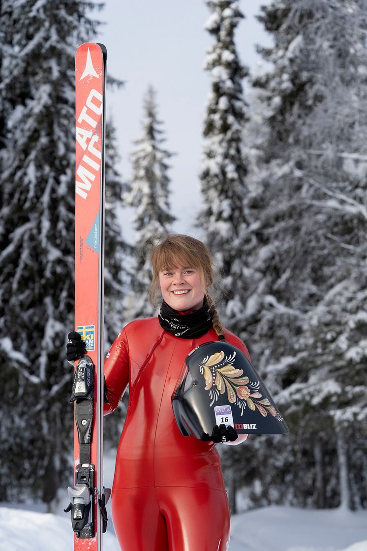 Speedskiåkaren Britta Backlund, Rättviks SLK.