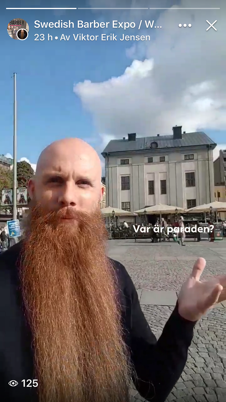 Swedish Barber Expo och World Beard Day i sociala medier