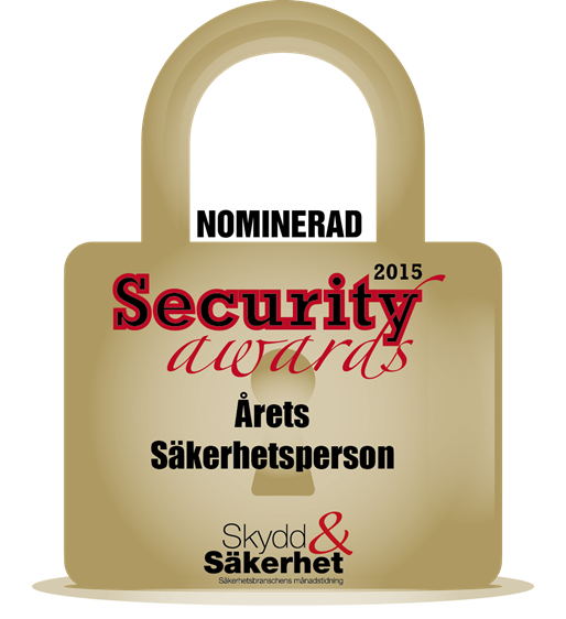 Logga Security Awards "Årets Säkerhetsperson 2015"