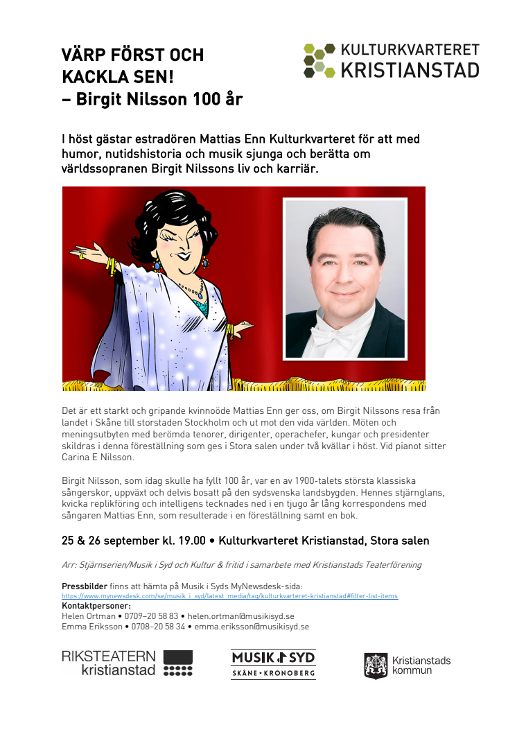 VÄRP FÖRST OCH  KACKLA SEN! – Birgit Nilsson 100 år