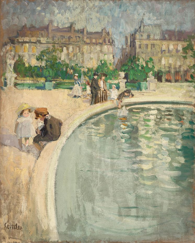 Martha Stettler: Aux tuileries, um 1910