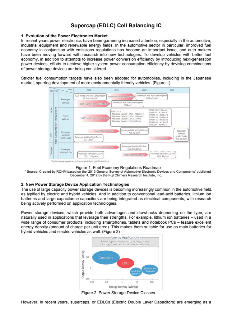 Supercap (EDLC) Cell Balancing IC