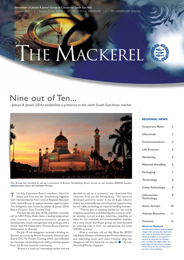Corporate Newsletter October 2011