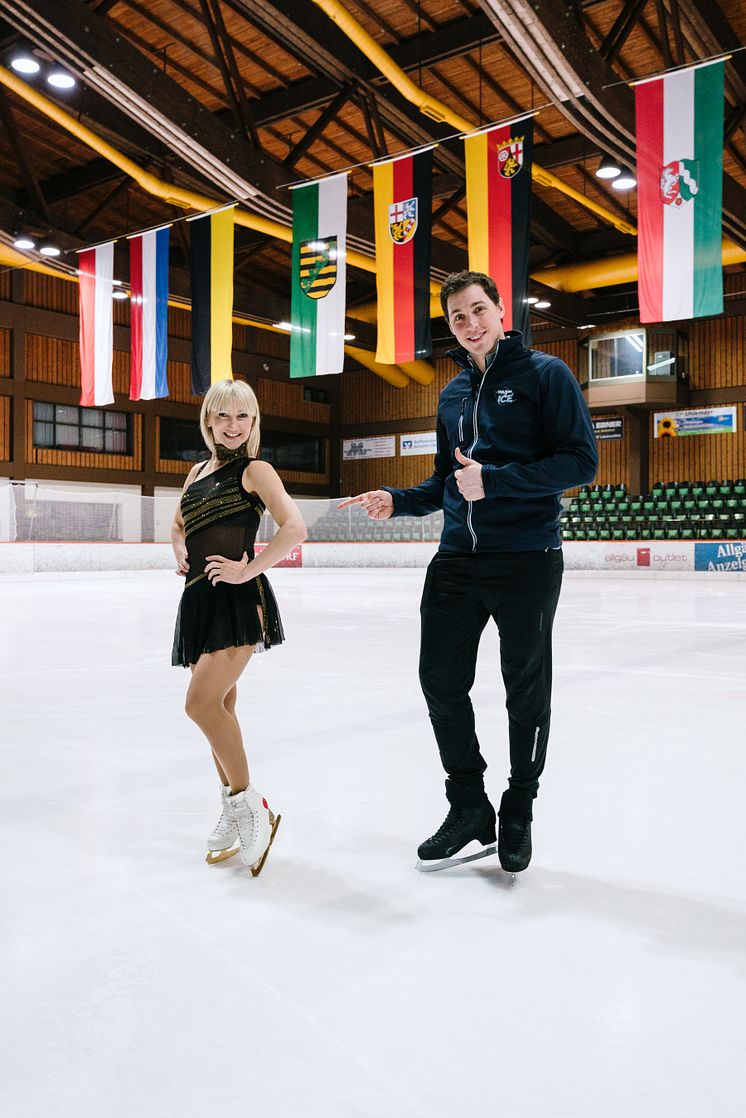 Aljona Savchenko und Bruno Massot: Comeback-Training für HOLIDAY ON ICE