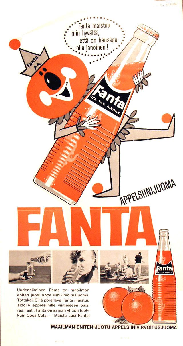 Fantan mainos vuodelta 1966