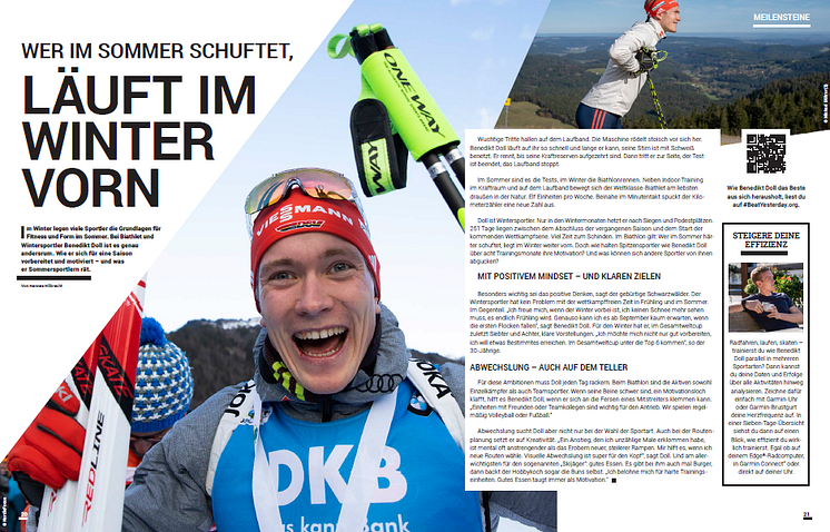 Garmin_#BeatYesterday_Print-Magazin_Doppelseite