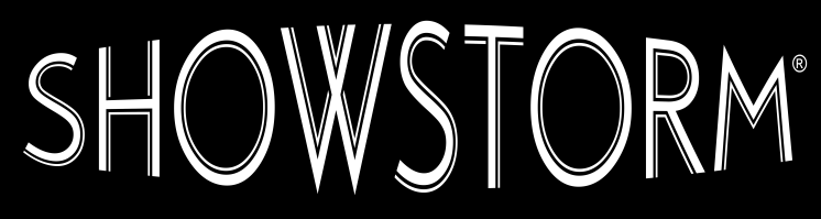 Showstorm Logo White on Black