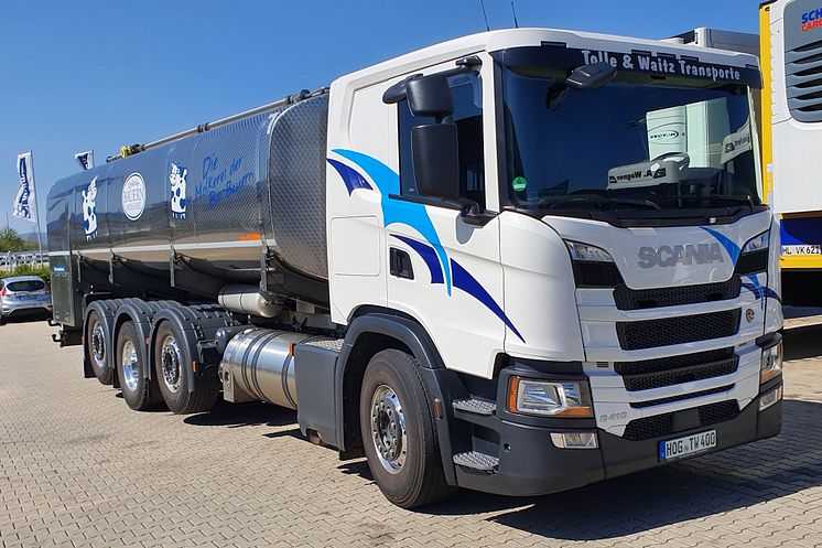 Scania G 410 LNG Milchtransport