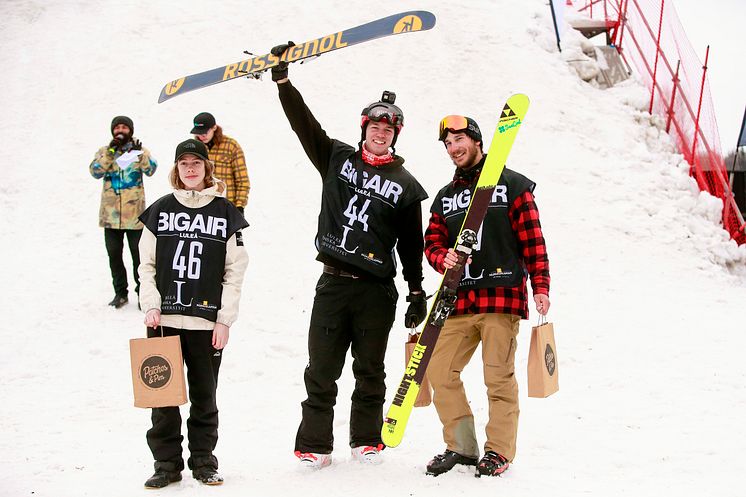 Joar Nordmark Bjoern, Anton Axellie, Elias Henderson, LTU Big Air på Luleå tekniska universitet