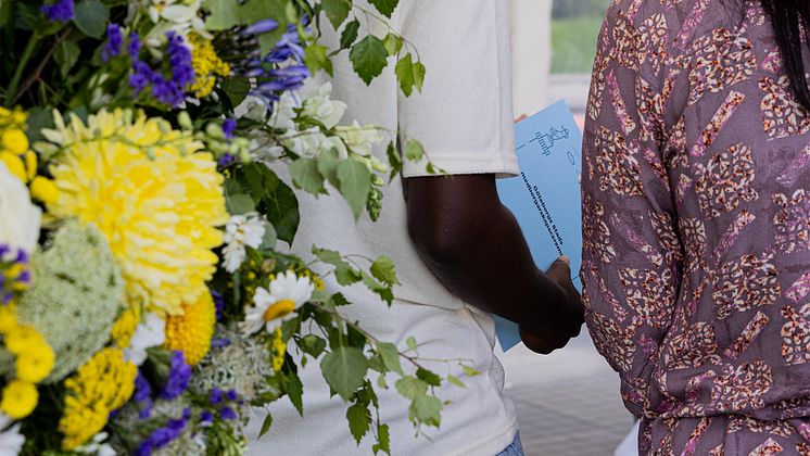 Göteborgs Stads medborgarskapsceremoni – minnesblad och blommor
