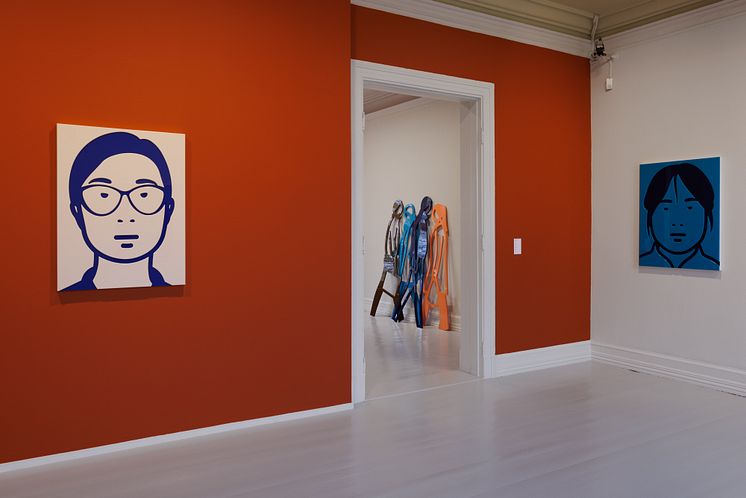 Julian Opie. Installation view JO.VRGF15@Moss. 2023. Foto_Eivind Lauritzen_2