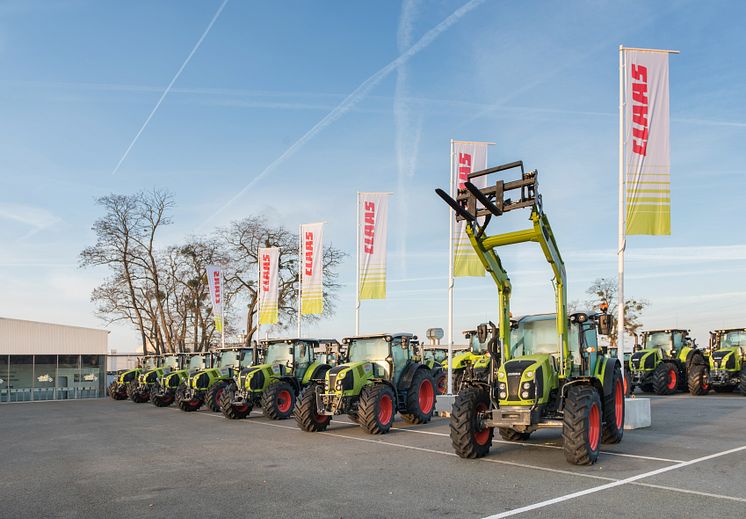 I CLAAS traktorfabrik i Le Mans produceras varje år 10 000 traktorer. 