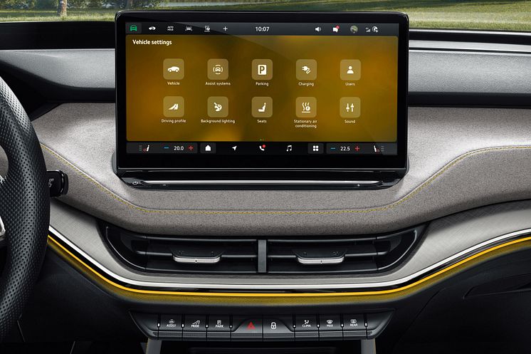 Enyaq 85 infotainment