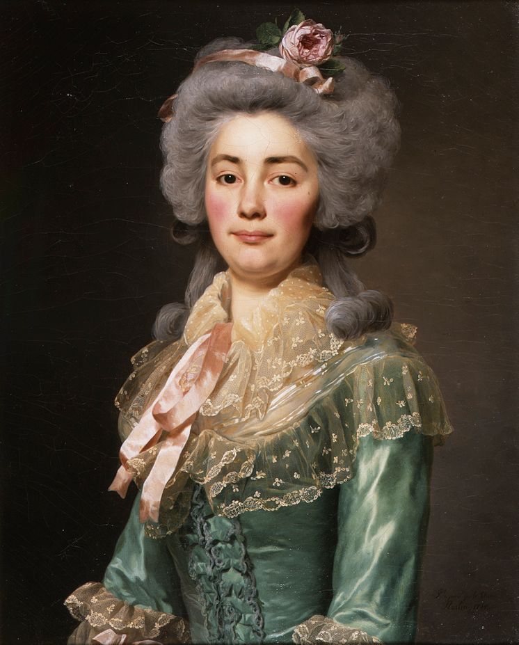 3040. A. Roslin, Portrait présumé de Mlle de Fontenay