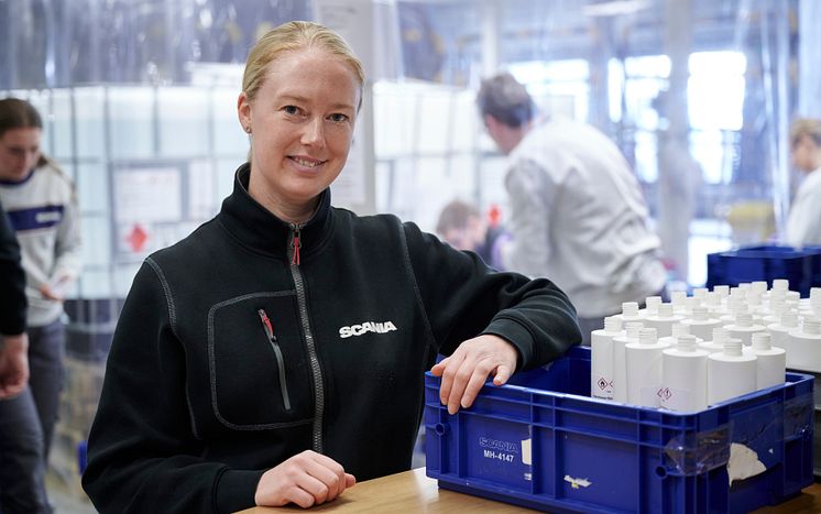 Malin Malmbrandt, Standortleiterin für Cummins/Scania XPI