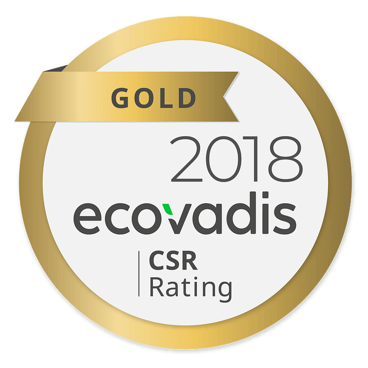 Ecovadis gold medal