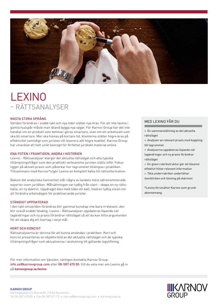 Läs mer om Lexino - Rättsanalyser