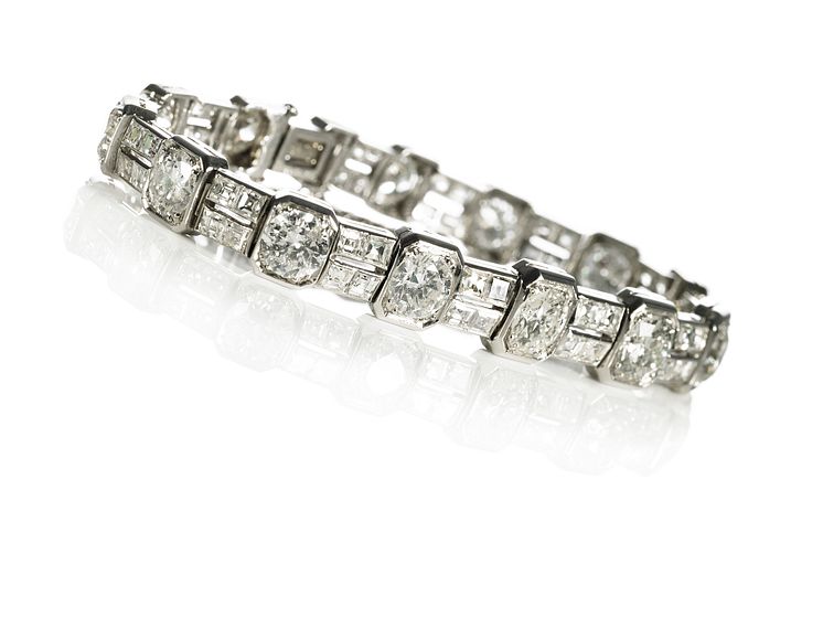 Art deco diamantarmbånd