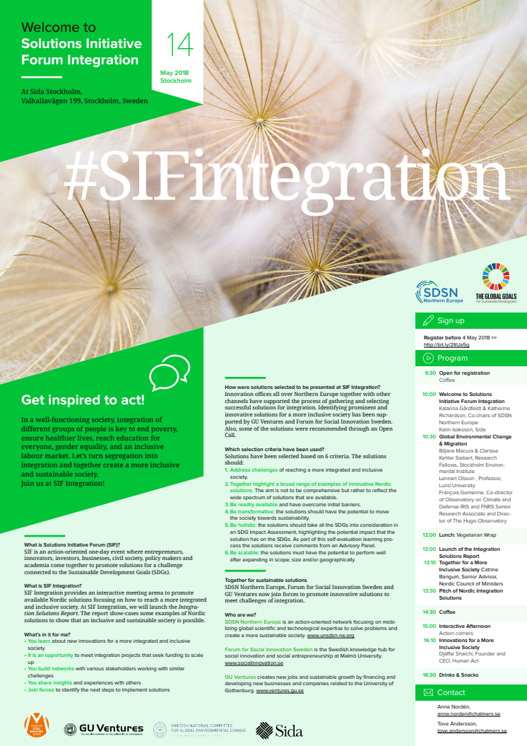 GU Ventures welcomes you to SIF Integration