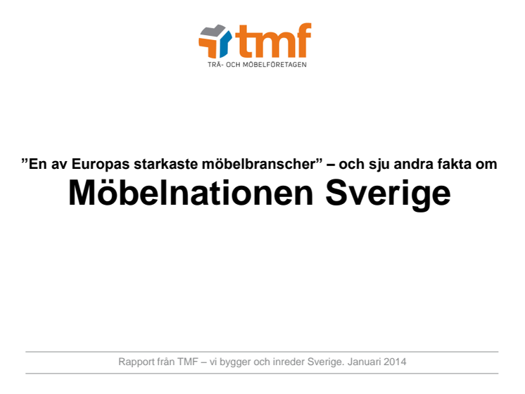 TMF-rapport - Möbelnationen Sverige