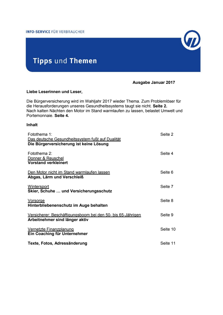 Tipps und Themen 1-2017